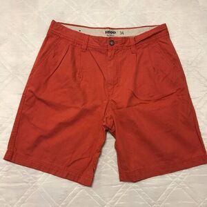 Izod saltwater‎ red flat front shorts size 34